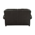 thumbnail image 4 of Lexicon Milford Breathable Faux Leather Upholstered Loveseat in Brown, 4 of 5