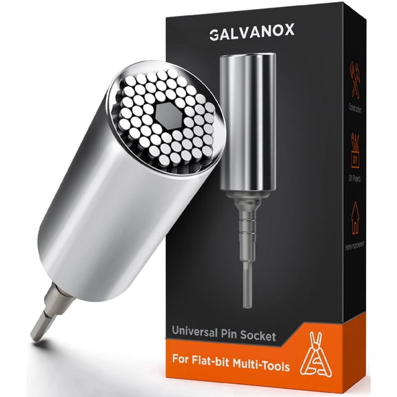 Galvanox Universal Socket Adapter Compatible with Multi-Tool Bit Leatherman Skeletool/Surge/MUT/Wave Plus and Signal Bits Set, Multitool Kit Accessories