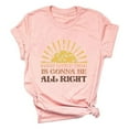 thumbnail image 3 of Women's Summer Print Fit Colored Top Short Sleeved T Shirt, 3 of 3