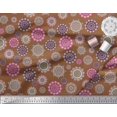 thumbnail image 2 of Soimoi Poly Georgette Fabric Mandala Kaleidoscope Printed Fabric 1 Yard 52 Inch Wide, 2 of 3