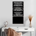 thumbnail image 2 of Elephant Stock Houston Bus Roll Wall Art - Vertical Multi Panel Canvas - Living Room Wall Decor - Inspirational And Typography Multi Panel - Black And White Decor - 15" x 32", 2 of 8