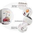 thumbnail image 6 of Halloween Shower Curtain Set ，Waterproof Fabric Shower Curtains Truck Carrying Pumpkins Shower Curtains for Bathroom,Bathroom Decor 36"x72", 6 of 6