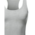 thumbnail image 4 of A2Y Women's Basic Cotton Casual Scoop Neck Cropped Racerback Tank Tops Heather Grey S, 4 of 5