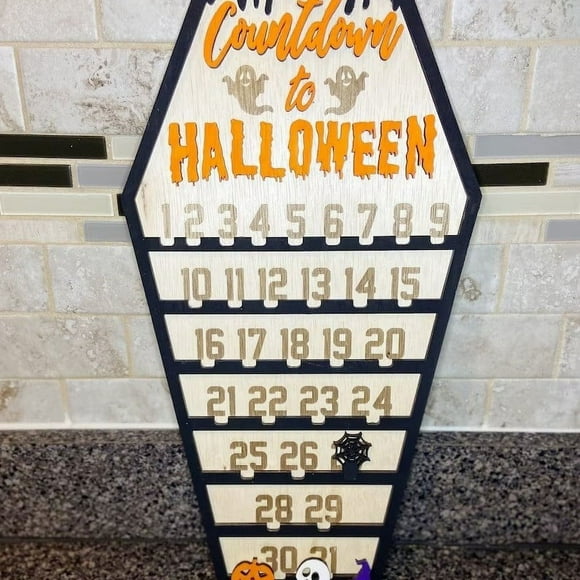 Yhmxh Halloween Decorations,Halloween Gifts Halloween Advent Calendar 31 Days Of Halloween Advent Calendar Halloween Ambiance Countdown Calendar Advent Calendar