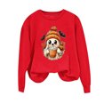 thumbnail image 5 of Cute Coffee Ghost Halloween Sweatshirt Women Pumpkin Graphic Crew Neck Long Sleeve Pullover Oversized Fleece Lined Fall Top for Spooky Season and Cozy Lounge Wear, 5 of 5