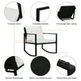 thumbnail image 5 of 3 Piece Patio Furniture Set, Outdoor Rocking Chairs Set of 2 with Coffee Table, Patio Bistro Set Patio Rocking Chair Oversize Rattan Conversation Sets for Garden, Balcony, Backyard, 5 of 7