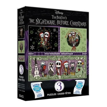 Ceaco Disney 3 In 1 Nightmare Before Chirstmas Multipack Jigsaw Puzzle