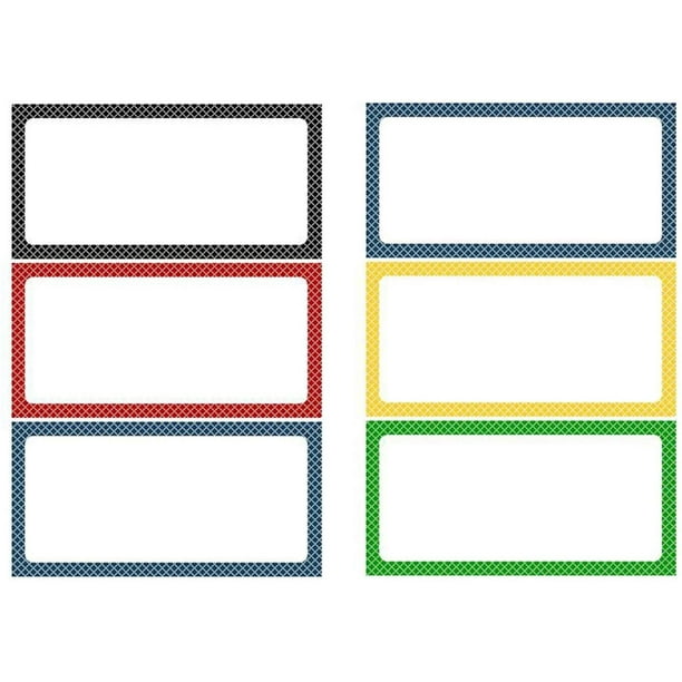Magnetic Dry Erase Labels - Dry Erase Cute Name Tags - Magnetic Labels -Whiteboard Magnets with Colorful Borders, 2