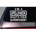 thumbnail image 1 of Item picture Spelunker Superpower Sticker *G448* 8" Vinyl Decal cave light kneepad geology, 1 of 1