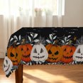 thumbnail image 4 of Tchckioa Pumpkin Ghost Tablecloth for Kitchen Dining,60x84 Inch Rectangular Waterproof Stain Proof Table Cover, 4 of 6