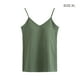 thumbnail image 2 of Qarigey Chaleco Camiseta sin mangas Sujetador incorporado Correa ajustable Camisones amigables con la piel Ropa estirable Tops Camisa de fondo Verde M Prendas para la parte del cuerpo Verde SG Qarigey AP011309-12B, 2 of 6