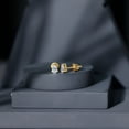 thumbnail image 5 of Rosec Jewels Lab Grown Diamond Stud Earrings - 0.76 Carat - Pear Shaped Earrings for Women - EF-VS Quality Certified, 14K Yellow Gold, 5 of 8