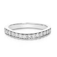 thumbnail image 3 of Vir Jewels 1/2 CTTW Diamond Contour Wave Wedding Band in 14K White Gold Prong Set Round Size 5 Female Adult, 3 of 8