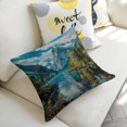 thumbnail image 5 of mountain lake trees Linen toss pillowcase decoration pillowcase gifting preferred 24x24 inch cushion cover 4 sets sofa pillowcase sofa bedroom living room car, 5 of 8