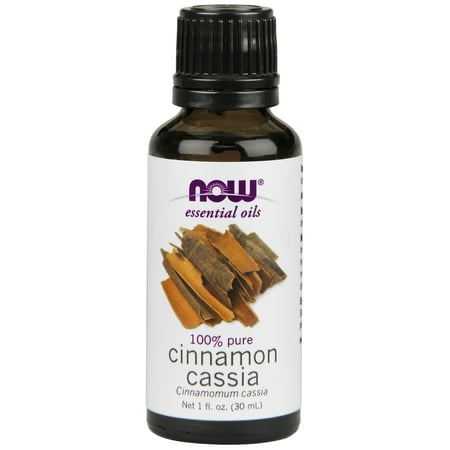- NOW Essential Oils, Cinnamon Cassia Oil, Warming Aromatherapy Scent, Steam Distilled, 100% Pure, Vegan, 1-Ounce