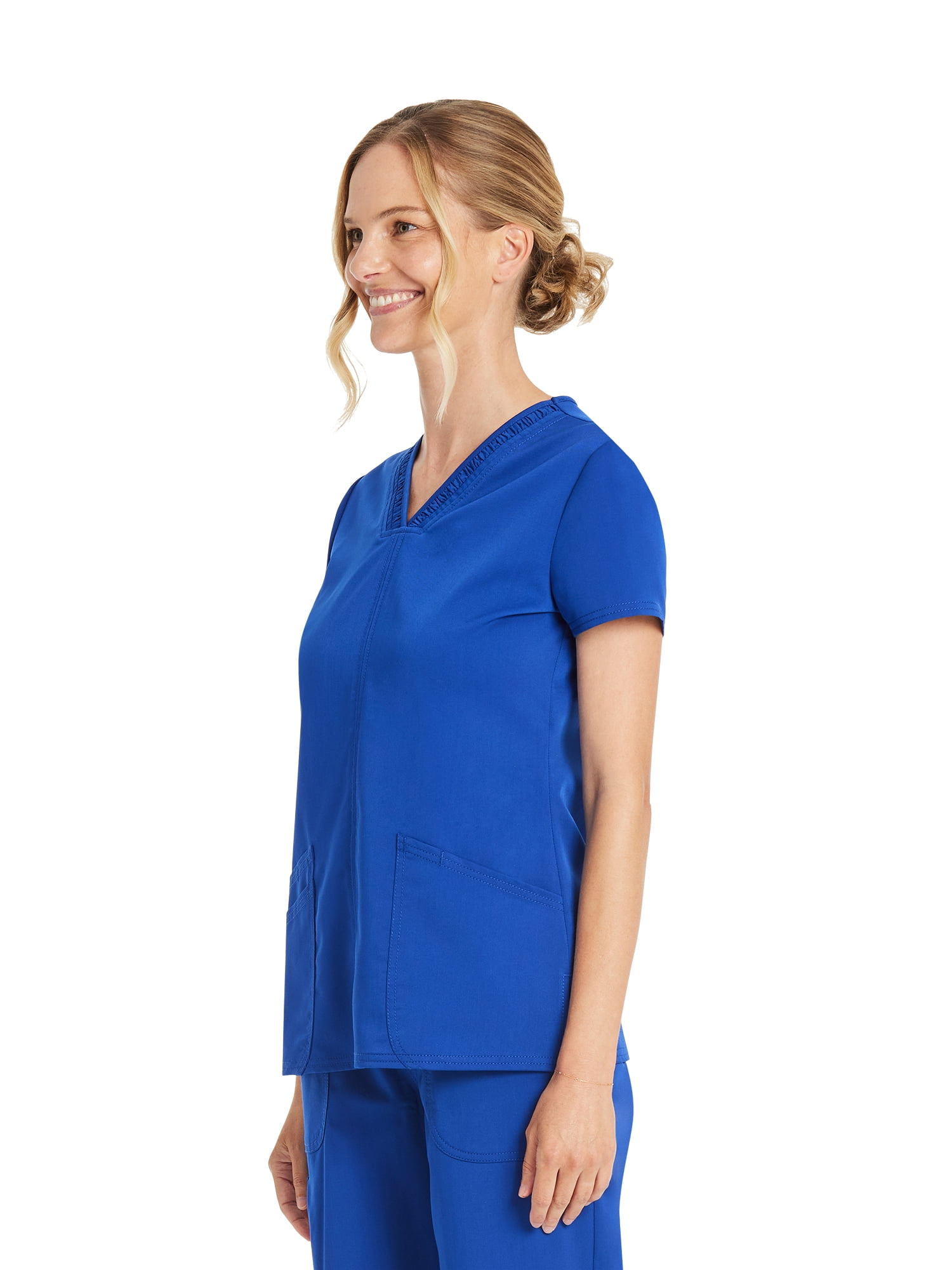 Scrubstar Women's Premium Ultimate Stretch V-Neck Scrub Top, Sizes XS-3XL