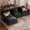 Black, variant on JULY'S SONG L Shaped Couch Set, 3-Seater Modular Sectional Sofa with Movable Ottoman, Deep Seat Couches and Sofas for Living Room, Comfy Cloud Couch with Detachable Cushions, Chenille Cream White