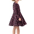 thumbnail image 2 of DISNIMO Merry Leopard Print Dress Girls Fall Dresses for Girls Swing Dress Kids Girls Casual Dresses Size 15-16 Girls Cute Dress for Teen Girls Preppy Dresses Girls Long Sleeve Midi Dress Children, 2 of 6