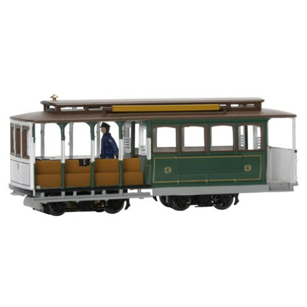 Bachmann HO Scale Train Motive Power Trolleys/Cable Cars Analog Green