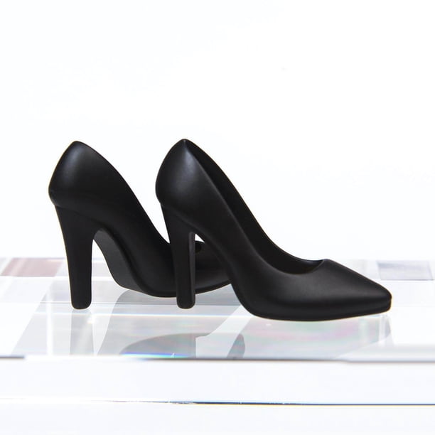 Figurine Féminine 1:12 Avec Chaussures à Talons Hauts - Modèle ABS 2cm