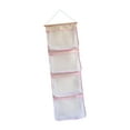 thumbnail image 5 of kowaku over Door Organizer Stuffed Animal Storage,Mesh Hammock Bag, Accessory Holder,Hanging Storage Net for Doll Shoes Bathroom pink, 5 of 9