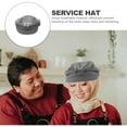 thumbnail image 5 of SEWCHICS Cotton Chef Hat Grey Breathable Cooking Cap for Kitchen Catering and Restaurant Service, 5 of 8