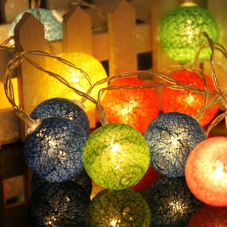 2 3m 20 Leds Cotton Ball Fairy String Decorative Lights 2 3m 20 Leds Cotton Ball Fairy String Decorative Lights