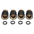 thumbnail image 3 of Conector rápido Jadeshay 4 piezas Manguera de jardín Dorado y negro, 3 of 8
