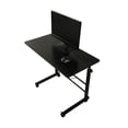 thumbnail image 5 of GoDecor Mobile Tray Table, Adjustable Sofa Side Bed Table Laptop Cart Portable Desk with Wheels Laptop Carts,Black, 5 of 6