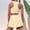 v#1422Yellow2884, variant on HAYIMI Child Girls Outfit Sets Toddler Playwear Active Summer Outfit Vest Romper Casual Sports Clothes Kids Comfortable Stretchy Waist Versatile O-Neck Cartoon Clothes Sets
