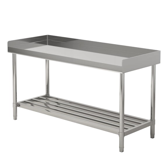 48*24 Inch NSF Stainless Steel Work Table with Backsplash
