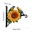 thumbnail image 3 of Aoznliie Wall Hooks, Decorative Metal Wall Hooks with Cute Animal Flower Patterns, Rustproof Iron Hangers for Plant Baskets Lanterns, 9x8 in, 3 of 6