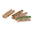 thumbnail image 3 of Pack of 50Pcs Mini Clothespins, Small Wooden Clothes Pins, Photo Paper Craft Clips for Hanging Decorations, 35x10mm, 3 of 8