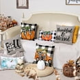 thumbnail image 2 of Fall Decorative Throw Pillow Covers 18x18 Inch Set of 4, Pumpkins Thankful Blessed Buffalo Plaid Grey Fall Decor Outdoor Farmhouse Cushion Cases for Home, 2 of 6