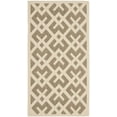 thumbnail image 3 of Safavieh Courtyard Alvin Geometric Indoor/Outdoor Area Rug, Brown/Bone, 4' x 5'7", 3 of 10
