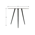 thumbnail image 2 of Handmade Iron Round Tray Rust Color Side Table, 2 of 3