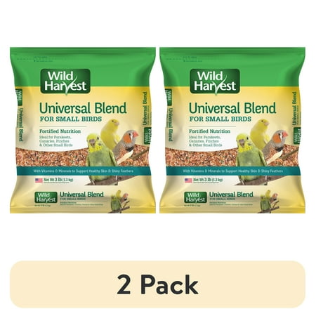 (2 pack) Wild Harvest Universal Blend Premium Small Birds Seed, 3 lbs