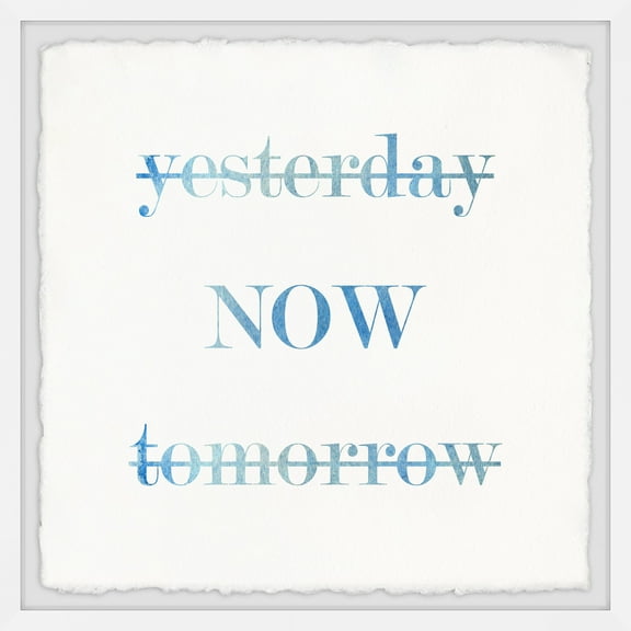 Marmont Hill Yesterday Now Tomorrow Framed Wall Art