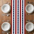thumbnail image 6 of Coastal Shark Table Runner - 72 Inch Long, Kitchen Dining Table Runner Dresser Scarves, Ocean Red Navy Blue White Stripe Geometric Farmhouse Decor for Coffee Tables Wedding Party Banquet, 6 of 8