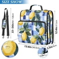 thumbnail image 2 of FORMRS Zipper Binder with Shoulder Strap 2-inch Ring 500 Sheet Capacity File Bag, Cartoon Lemon Leaves, 2 of 5