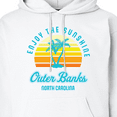 thumbnail image 3 of Inktastic Summer Enjoy the Sunshine Outer Banks North Carolina in Blue Adult Hoodie Sweatshirt, 3 of 4