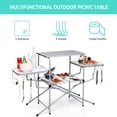 thumbnail image 4 of Topcobe Foldable Outdoor BBQ Table Grilling Stand, Outdoor Picnic Camping Equipment, 4 of 8