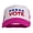 Hot Pink White, variant on Vote with Stars Embroidered Foam Mesh Back Cap - Black White OSFM