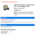 thumbnail image 2 of Brake Master Cylinder - Compatible with 1998 - 2018 Freightliner MT45 1999 2000 2001 2002 2003 2004 2005 2006 2007 2008 2009 2010 2011 2012 2013 2014 2015 2016 2017, 2 of 2