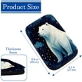thumbnail image 4 of Polar Bear Soft and Comfortable 12.5x8.2 Inch Furry Printed Car Armrest Cover Pad - Armrest Accessories, 4 of 6