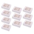 thumbnail image 4 of 10 Uds. Cajas para cupcakes, contenedores para cupcakes, 12 unidades, cajas portadoras para panadería, soportes para pasteles, magdalenas, postres y mármol, 4 of 9