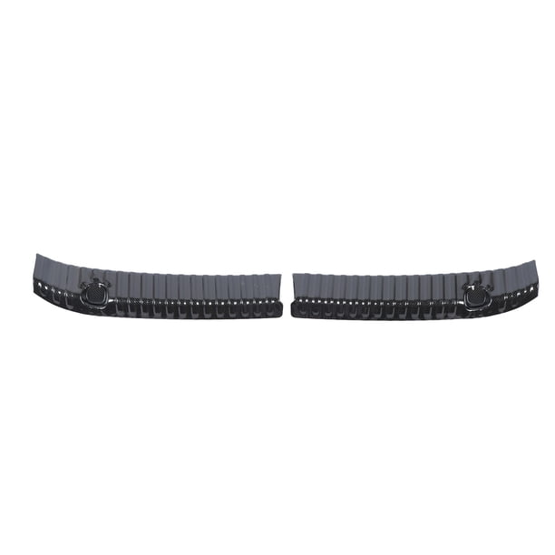 Protector de umbral de parachoques trasero de fibra de carbono de acero inoxidable de repuesto para Tesla Model Y 2021-2024