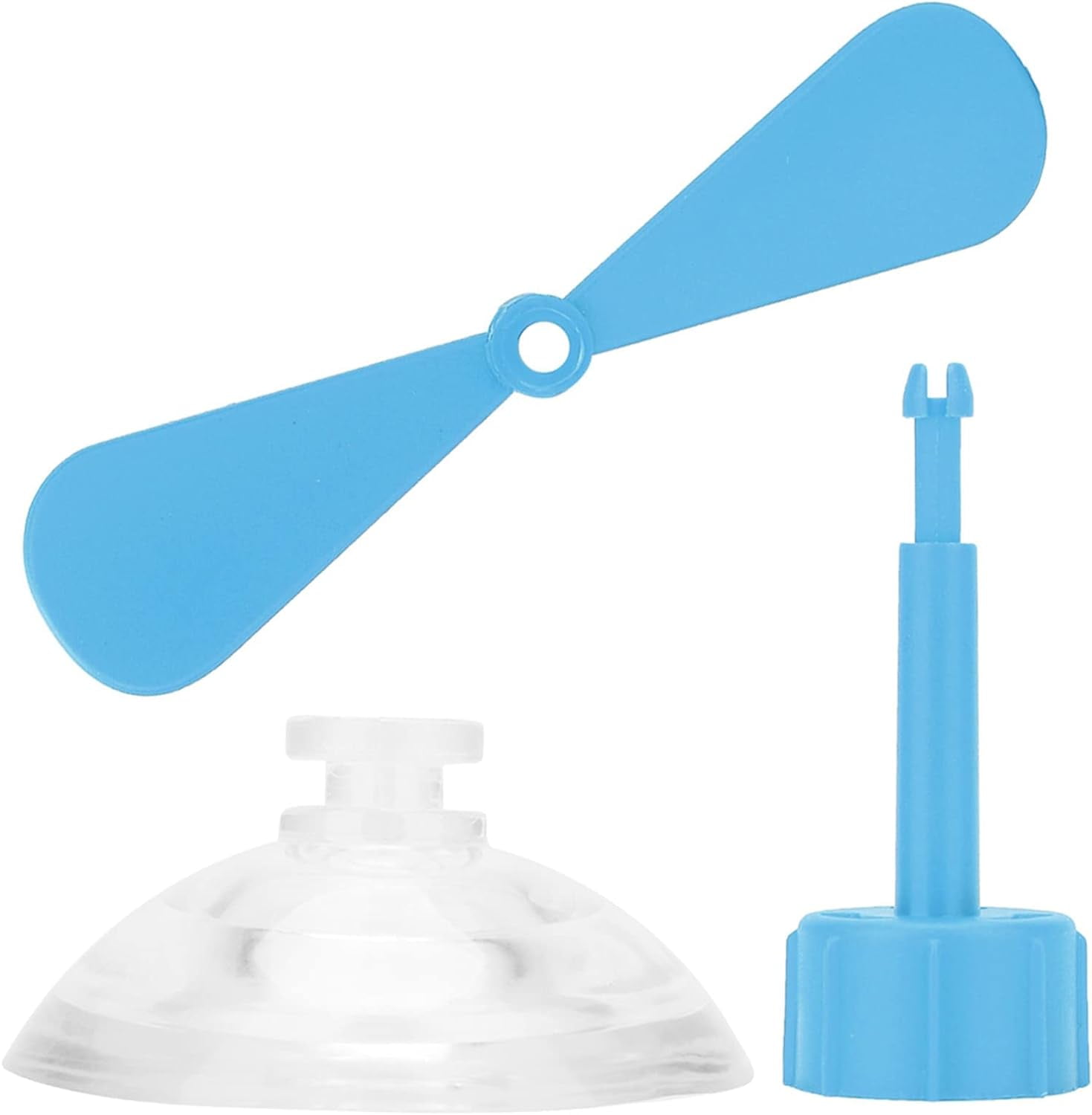 Libima Lot De 40 Hélices En Plastique Pour Activités STEM - Résistantes Au Pliage - Avec Crochets En Caoutchouc Pour Avions Et Hélicoptères - 18 Cm (rouge