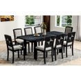 thumbnail image 2 of Black and gray cushion dining set, 9 pieces for dining room - Add charm to your dining area with unique design, 2 of 7