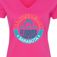 thumbnail image 4 of Inktastic Sarasota Florida Vacation Travel Women's V-Neck T-Shirt, 4 of 5